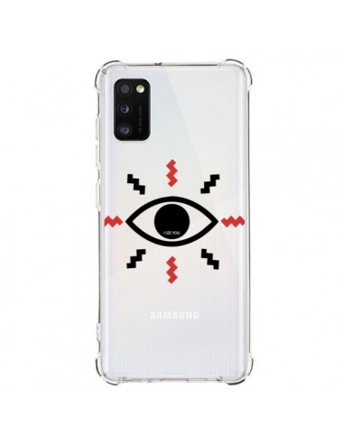 Coque Samsung Galaxy A41 Eye I See You Oeil Transparente - Koura-Rosy Kane