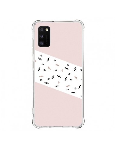 Coque Samsung Galaxy A41 Festive Pattern Rose - Koura-Rosy Kane