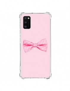 Coque Samsung Galaxy A41 Noeud Papillon Rose Girly Bow...