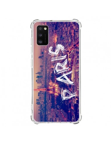 Coque Samsung Galaxy A41 Paris Tour Eiffel Tower Nuit - Laetitia