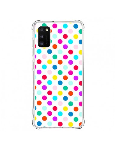 Coque Samsung Galaxy A41 Pois Multicolores - Laetitia