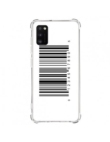Coque Samsung Galaxy A41 Code Barres Noir - Laetitia