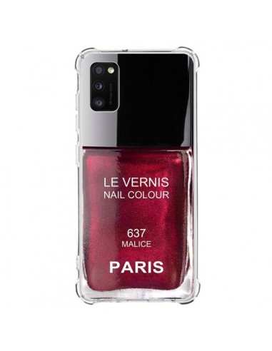 Coque Samsung Galaxy A41 Vernis Paris Malice Violet - Laetitia