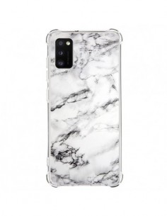 Coque Samsung Galaxy A41 Marbre Marble Blanc White -...
