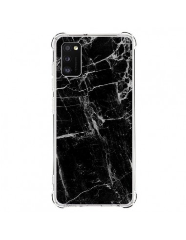 Coque Samsung Galaxy A41 Marbre Marble Noir Black - Laetitia