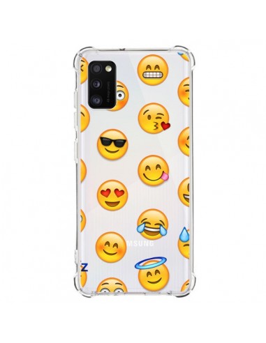 Coque Samsung Galaxy A41 Smiley Emoticone Emoji Transparente - Laetitia