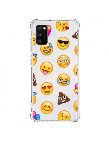 Coque Samsung Galaxy A41 Emoticone Emoji Transparente - Laetitia
