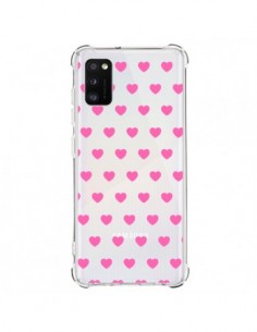 Coque Samsung Galaxy A41 Coeur Heart Love Amour Rose...
