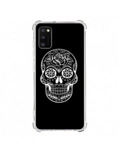 Coque Samsung Galaxy A41 Tête de Mort Mexicaine Blanche -...