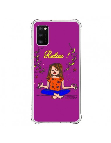 Coque Samsung Galaxy A41 Fille Relax Zen Yoga - Leellouebrigitte