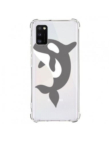 Coque Samsung Galaxy A41 Orque Orca Ocean Transparente - Petit Griffin