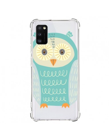 Coque Samsung Galaxy A41 Hibou Owl Transparente - Petit Griffin
