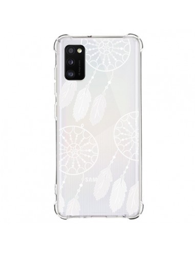 Coque Samsung Galaxy A41 Attrape Rêves Blanc Dreamcatcher Triple Transparente - Petit Griffin