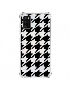 Coque Samsung Galaxy A41 Vichy Gros Carre noir...