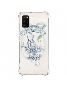 Coque Samsung Galaxy A41 Bird Oiseau Mignon Vintage -...