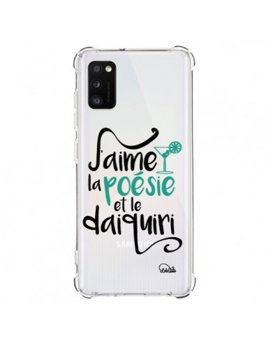 Coque Samsung Galaxy A41 J'aime la poésie et le daiquiri Transparente - Lolo Santo