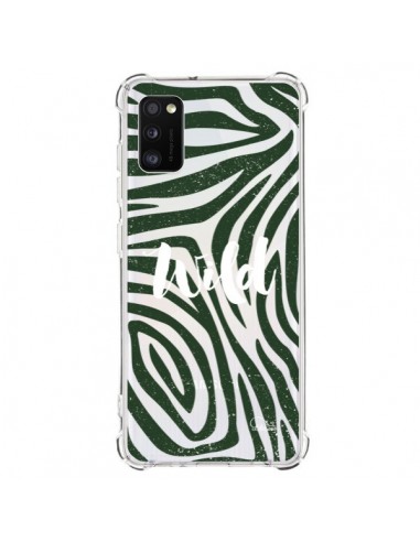 Coque Samsung Galaxy A41 Wild Zebre Jungle Transparente - Lolo Santo