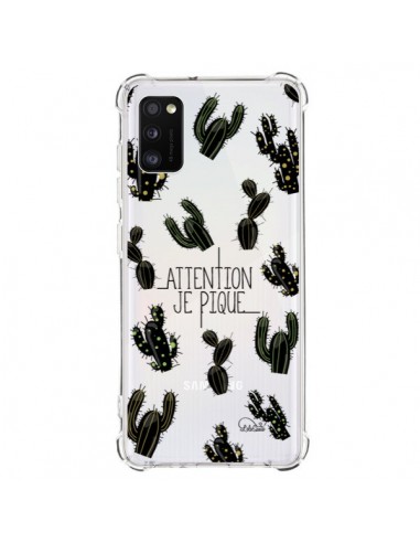 Coque Samsung Galaxy A41 Cactus Je Pique Transparente - Lolo Santo