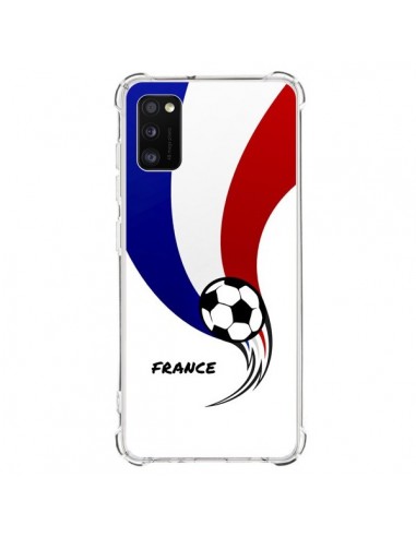 Coque Samsung Galaxy A41 Equipe France Ballon Football - Madotta