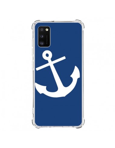 Coque Samsung Galaxy A41 Ancre Navire Navy Blue Anchor - Mary Nesrala