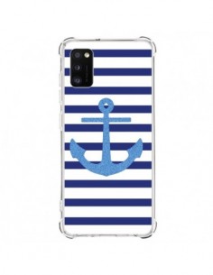 Coque Samsung Galaxy A41 Ancre Voile Marin Navy Blue -...