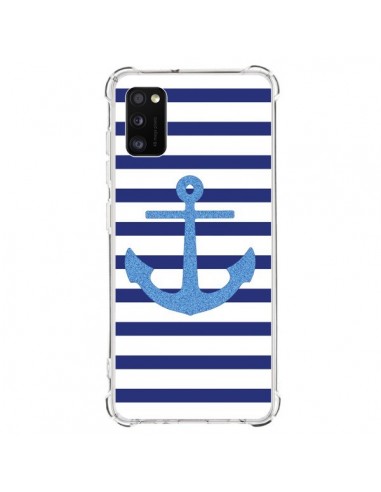 Coque Samsung Galaxy A41 Ancre Voile Marin Navy Blue - Mary Nesrala