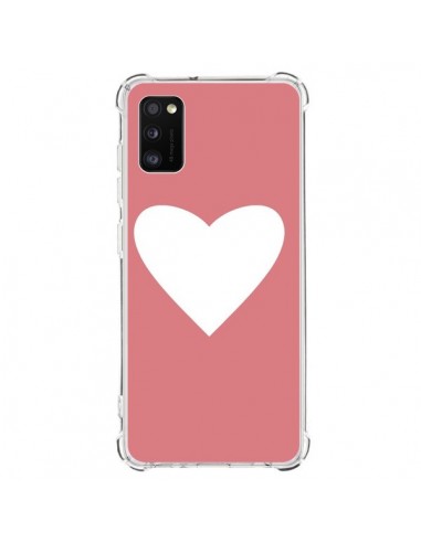 Coque Samsung Galaxy A41 Coeur Corail - Mary Nesrala