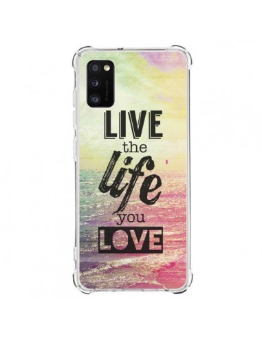 Coque Samsung Galaxy A41 Live the Life you Love, Vis la Vie que tu Aimes - Mary Nesrala