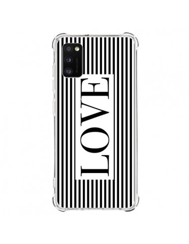 Coque Samsung Galaxy A41 Love Noir et Blanc - Mary Nesrala