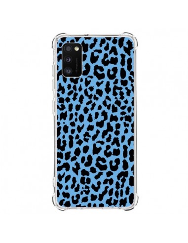 Coque Samsung Galaxy A41 Leopard Bleu Neon - Mary Nesrala