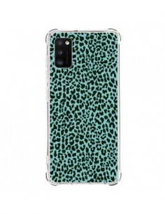 Coque Samsung Galaxy A41 Leopard Turquoise Neon - Mary...