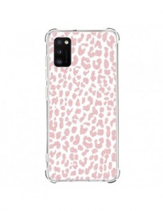 Coque Samsung Galaxy A41 Leopard Rose Corail - Mary Nesrala