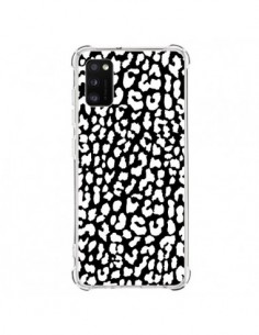 Coque Samsung Galaxy A41 Leopard Noir et Blanc - Mary...