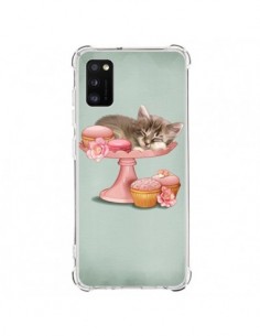 Coque Samsung Galaxy A41 Chaton Chat Kitten Cookies...