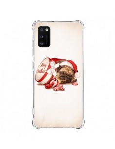Coque Samsung Galaxy A41 Chien Dog Pere Noel Christmas...