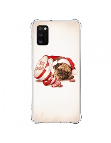 Coque Samsung Galaxy A41 Chien Dog Pere Noel Christmas Boite - Maryline Cazenave
