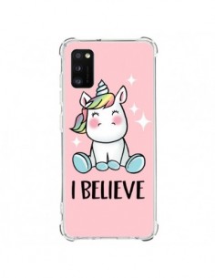 Coque Samsung Galaxy A41 Licorne I Believe - Maryline...