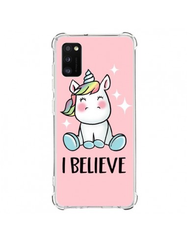 Coque Samsung Galaxy A41 Licorne I Believe - Maryline Cazenave