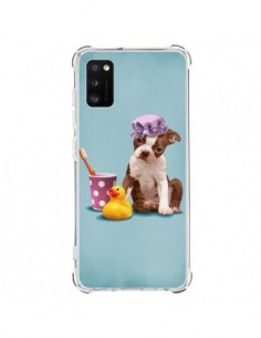 Coque Samsung Galaxy A41 Chien Dog Canard Fille -...