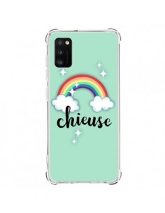 Coque Samsung Galaxy A41 Chieuse Arc en Ciel - Maryline...