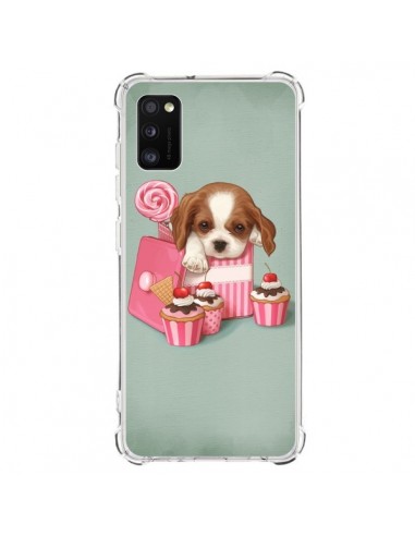 Coque Samsung Galaxy A41 Chien Dog Cupcake Gateau Boite - Maryline Cazenave