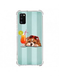 Coque Samsung Galaxy A41 Chien Dog Cocktail Lunettes...