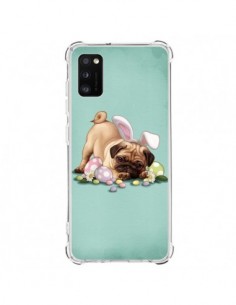 Coque Samsung Galaxy A41 Chien Dog Rabbit Lapin Pâques...