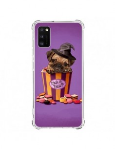 Coque Samsung Galaxy A41 Chien Dog Halloween Sorciere...