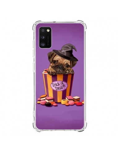 Coque Samsung Galaxy A41 Chien Dog Halloween Sorciere Bonbon - Maryline Cazenave