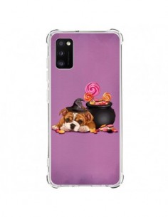 Coque Samsung Galaxy A41 Chien Dog Halloween Sorciere...