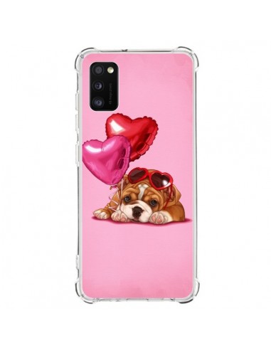 Coque Samsung Galaxy A41 Chien Dog Lunettes Coeur Ballon - Maryline Cazenave