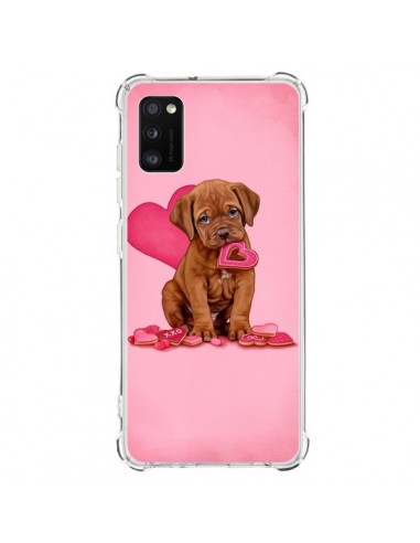 Coque Samsung Galaxy A41 Chien Dog Gateau Coeur Love - Maryline Cazenave