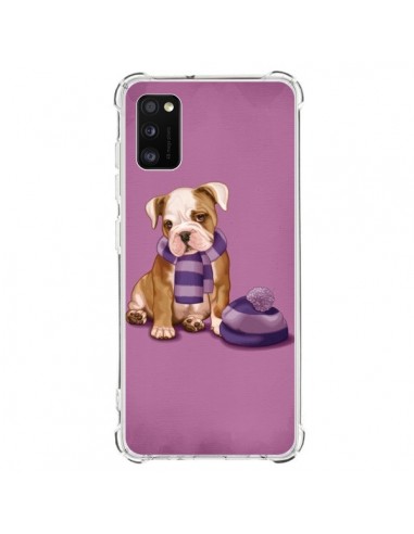 Coque Samsung Galaxy A41 Chien Dog Echarpe Bonnet Froid Hiver - Maryline Cazenave