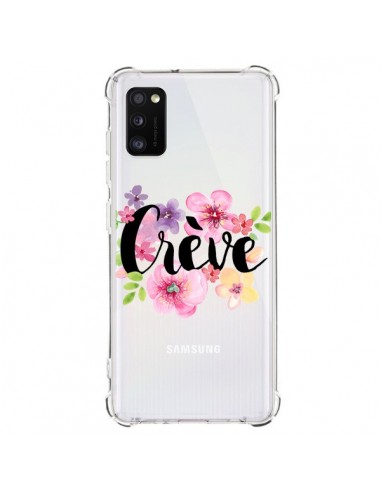 Coque Samsung Galaxy A41 Crève Fleurs Transparente - Maryline Cazenave
